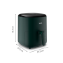 Friteuza cu aer cald Tefal Easy Fry Max EY245310, capacitate 5L, 1500 W, 10 programe automate, ecran tactil, vas detasabil antia